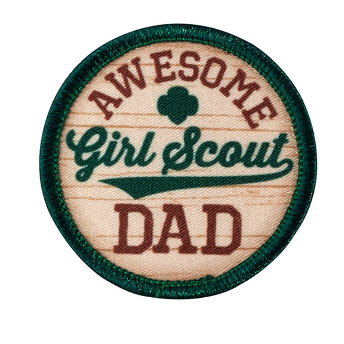 Girl Scouts Awesome Girl Scout Dad Sew-On Patch - 57062