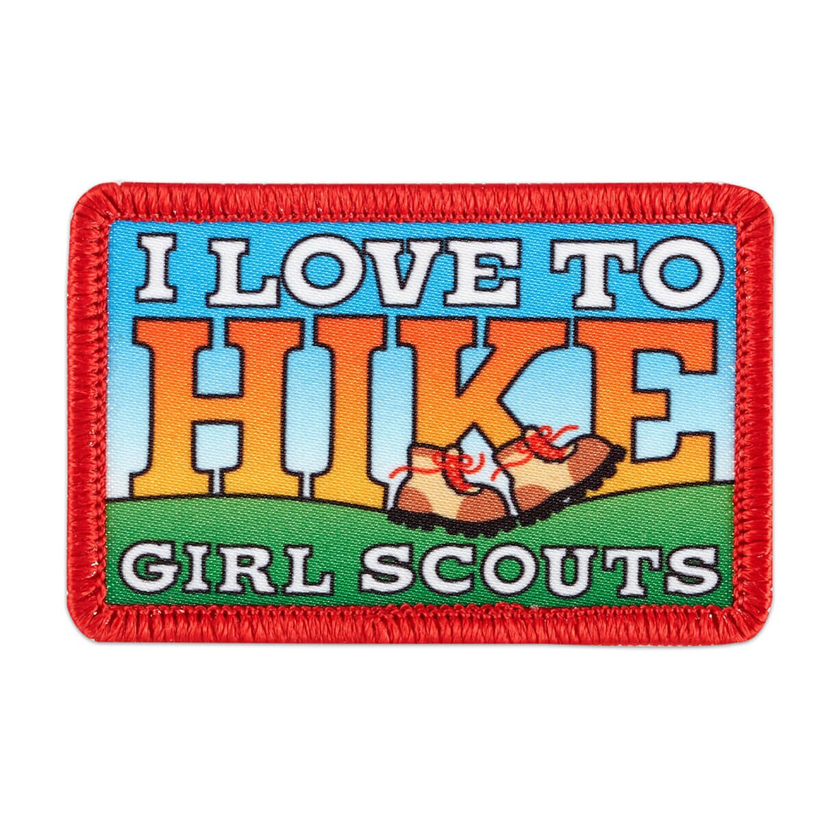 Girl Scouts I Love To Hike Sew-On Patch - 57144