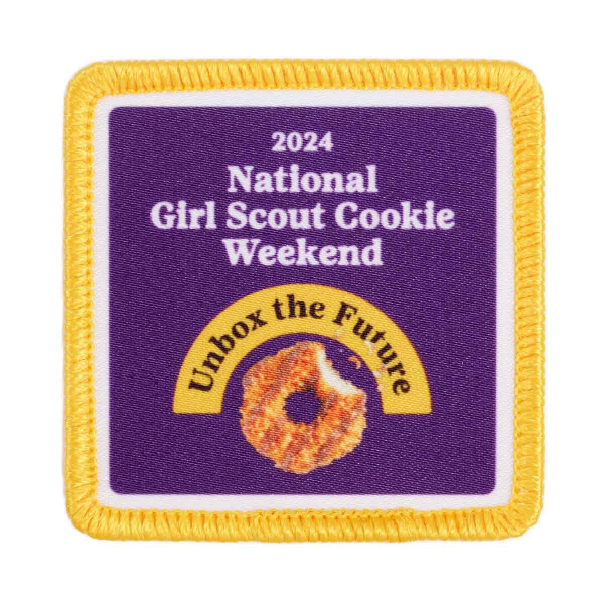 Girl Scouts 2024 National Girl Scout Cookie Weekend Sew-On Patch - 57296