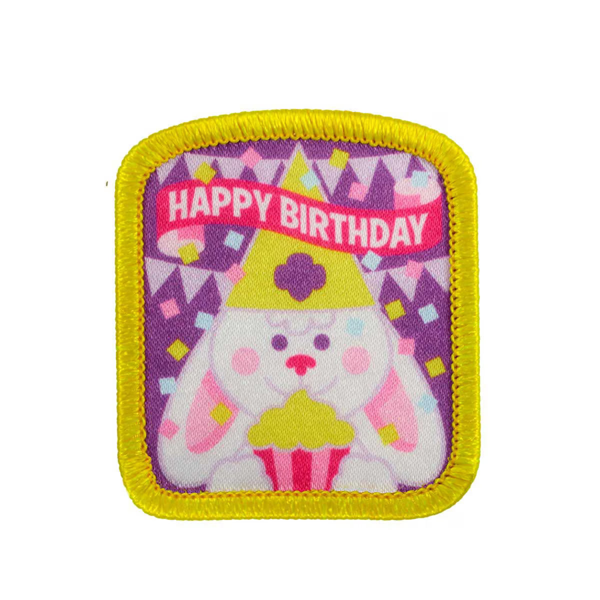 Girl Scouts Happy Birthday Bunny Sew-On Patch