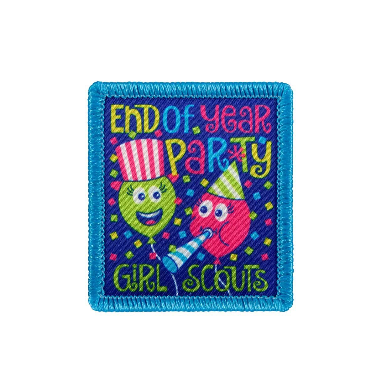 Girl Scouts End of Year Party Balloons Sew-On Patch - 57391