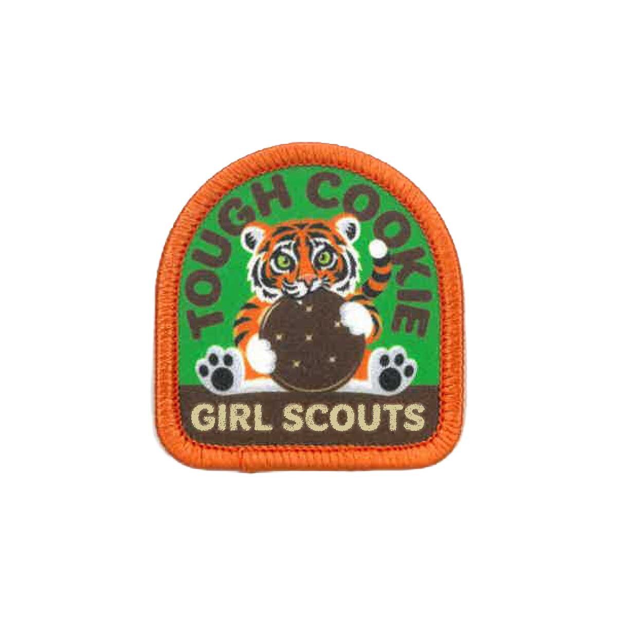 Girl Scouts Tough Cookie Tiger Sew-On Patch - 57410