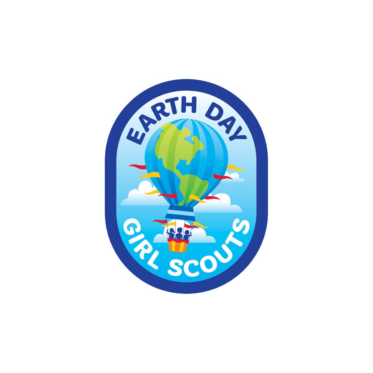 Girl Scouts Earth Day Hot Air Balloon Sew-On Patch - 57414