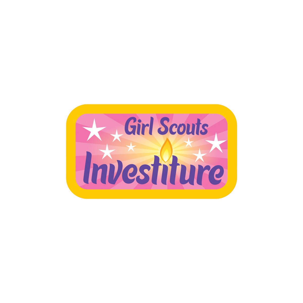 Girl Scouts Investiture Candlelight Sew-On Patch