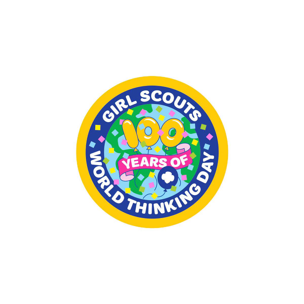 Girl Scouts 100 Years of World Thinking Day Fun Patch