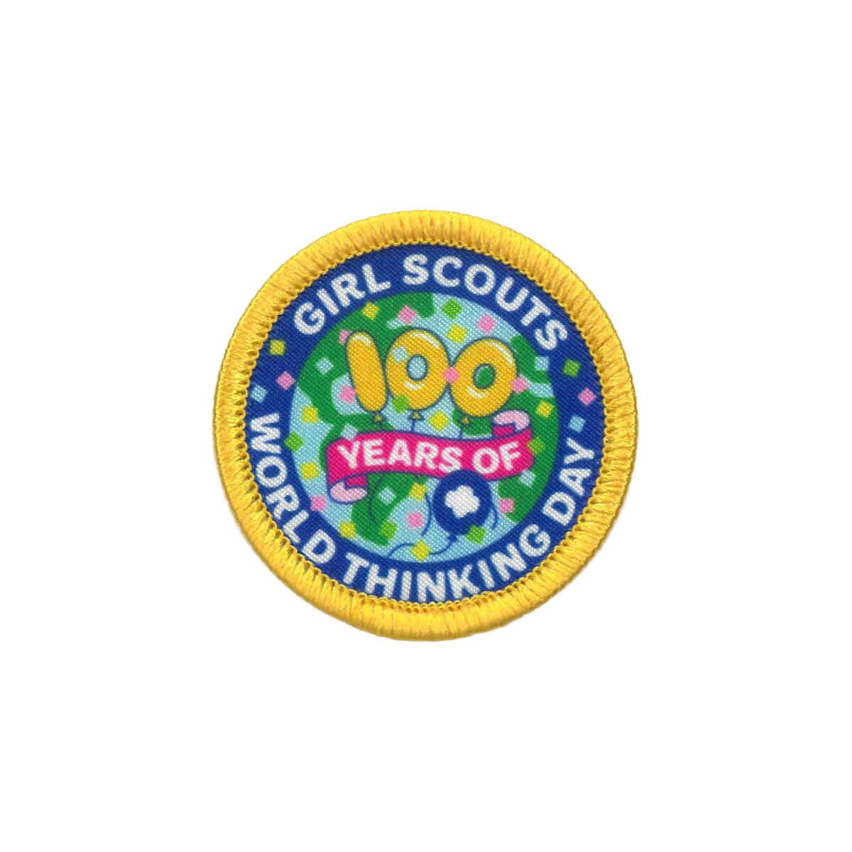 Girl Scouts 100 Years of World Thinking Day Fun Patch - 57457