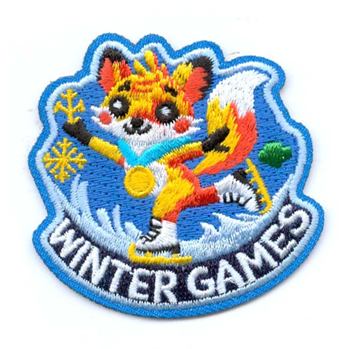 Girl Scouts Winter Games Sew-On Patch