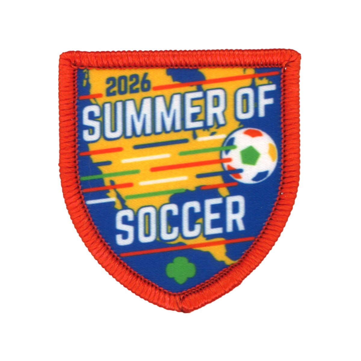 Girl Scouts Summer of Soccer 2026 Sew-On Fun Patch - 57494