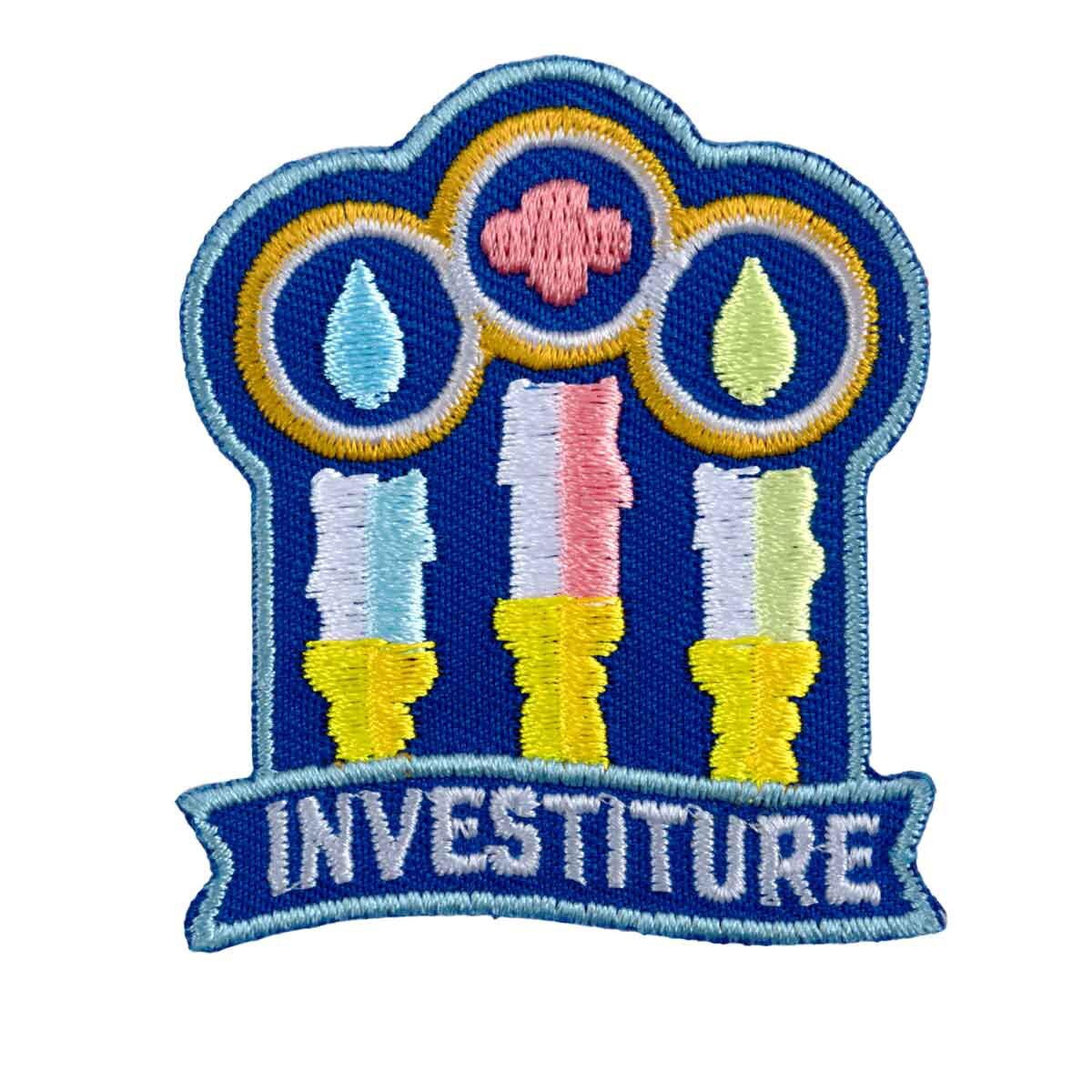 Girl Scouts Investiture Candles Iron-On Patch - 58920