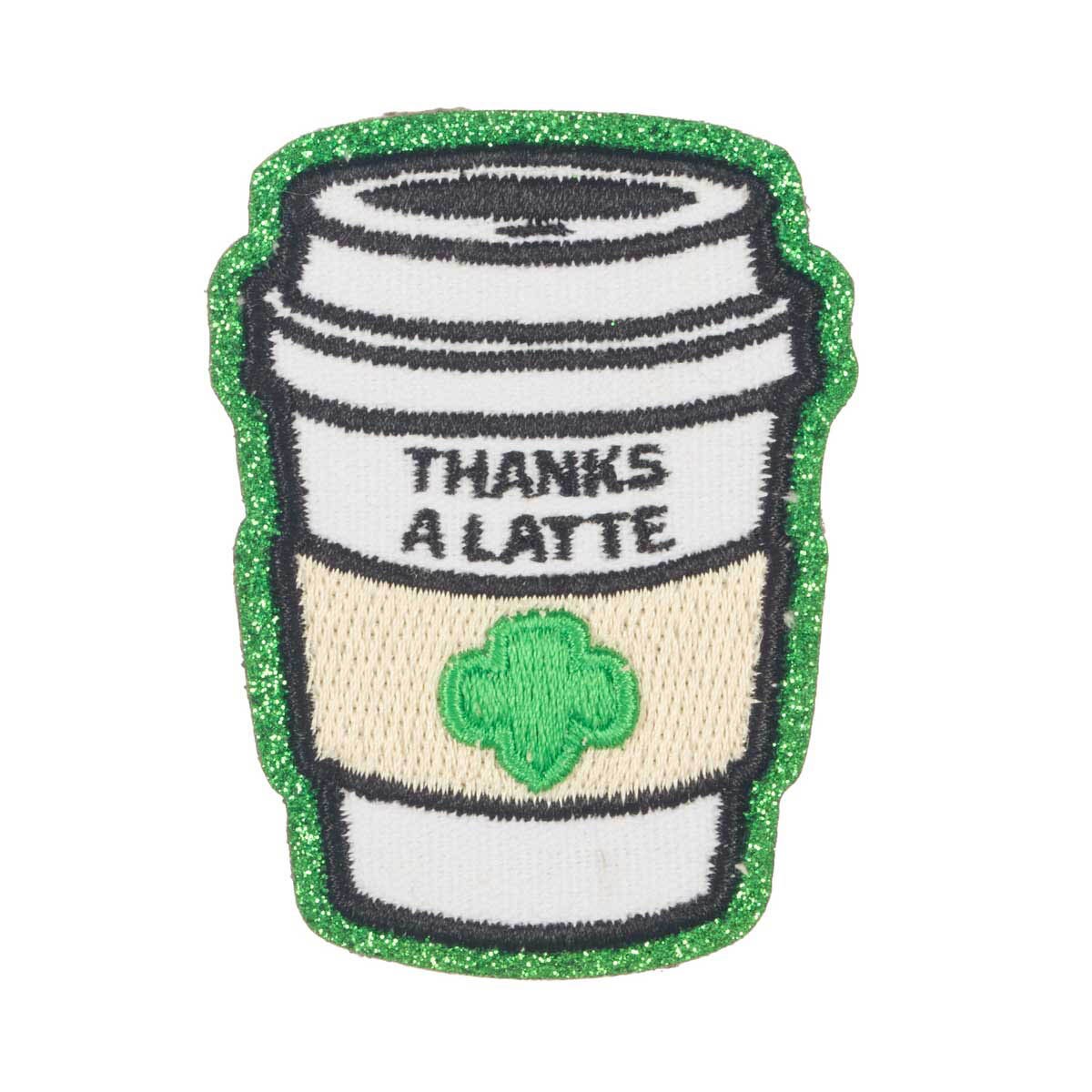 Girl Scouts Girl Scouts x Supermix Studio Thanks A Latte Iron-On Super Fun Patch - 58932