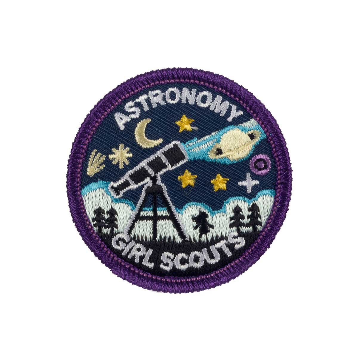 Girl Scouts Astronomy Iron-On Patch - 59045