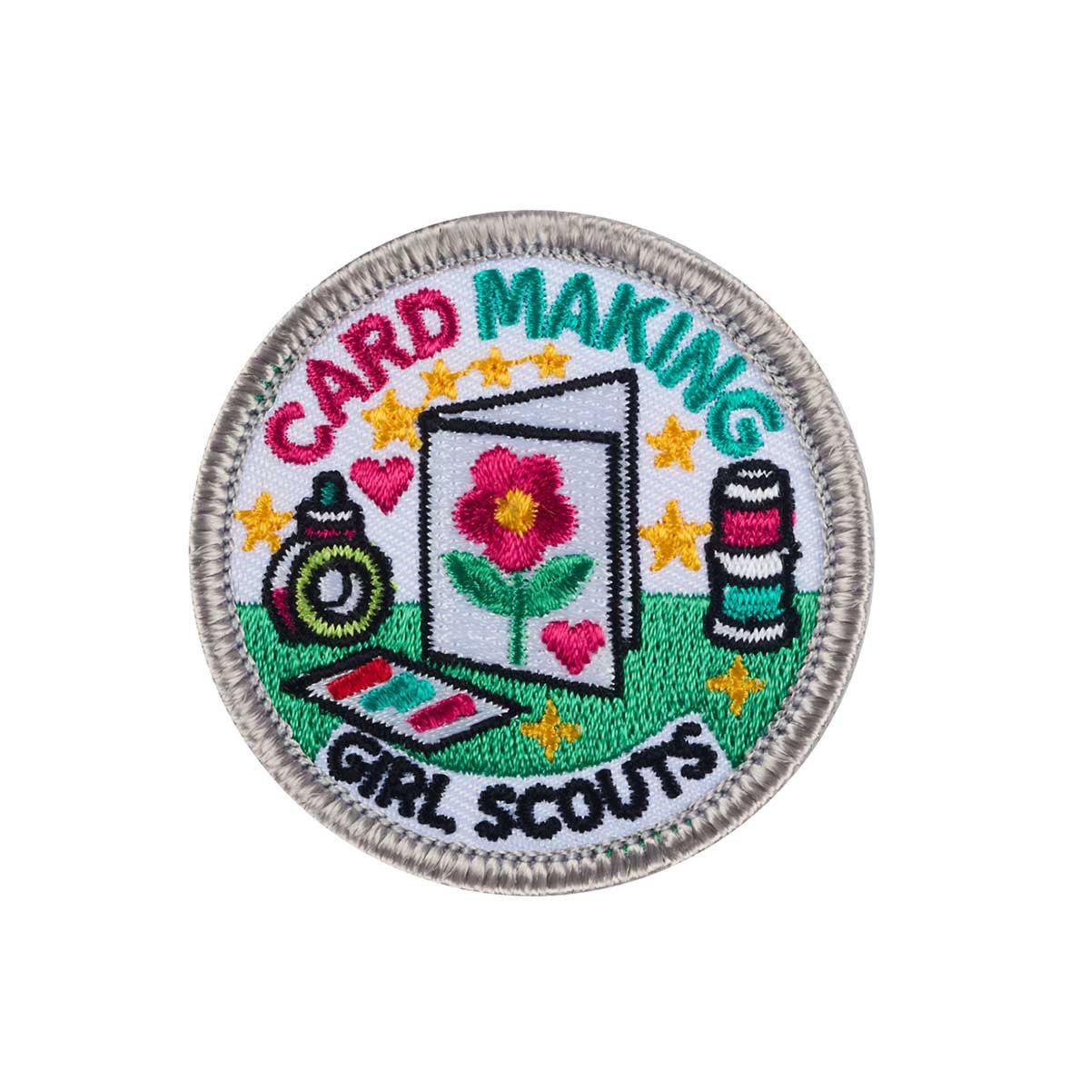 Girl Scouts Card Making Iron-On Patch - 59054