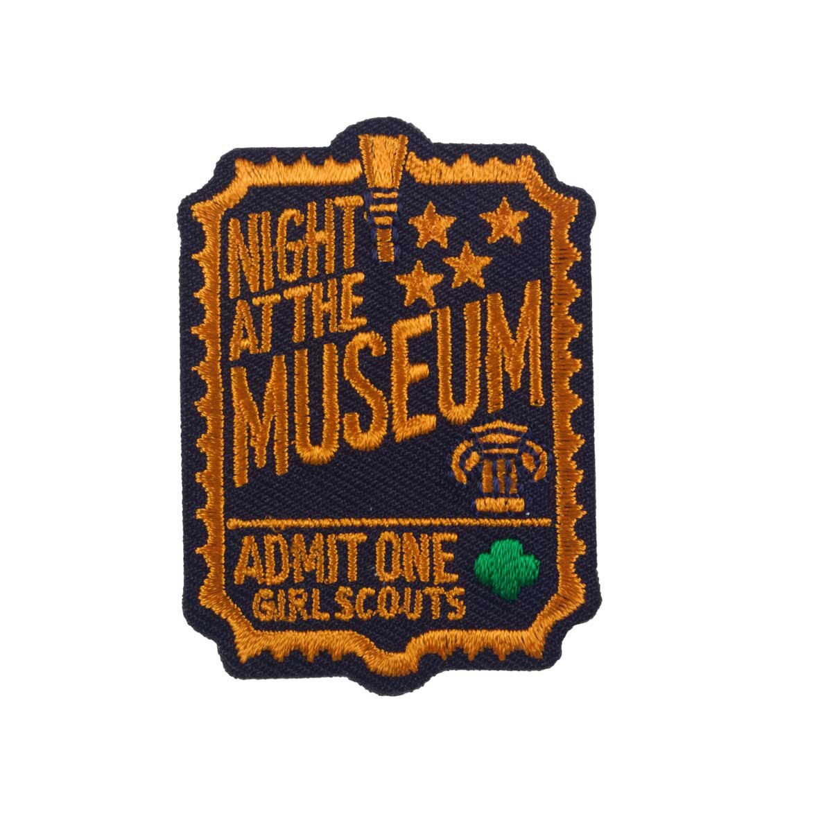 Girl Scouts Museum Night Iron-On Patch - 59057
