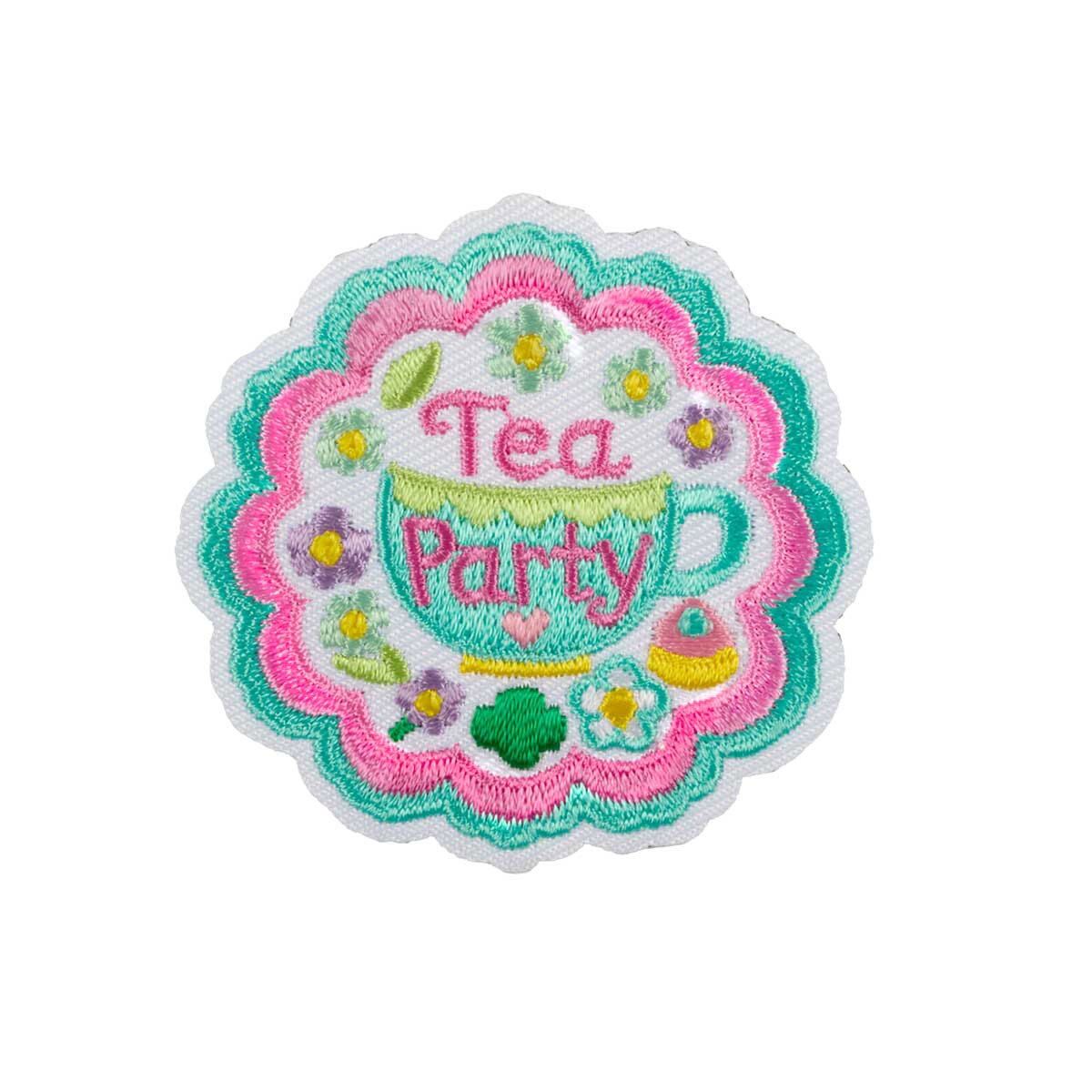 Girl Scouts Tea Party Iron-On Patch - 59060