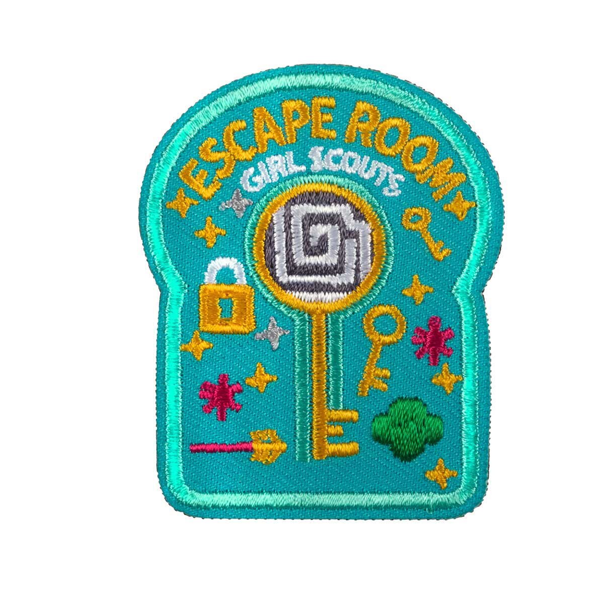 Girl Scouts Escape Room Iron-On Patch - 59065