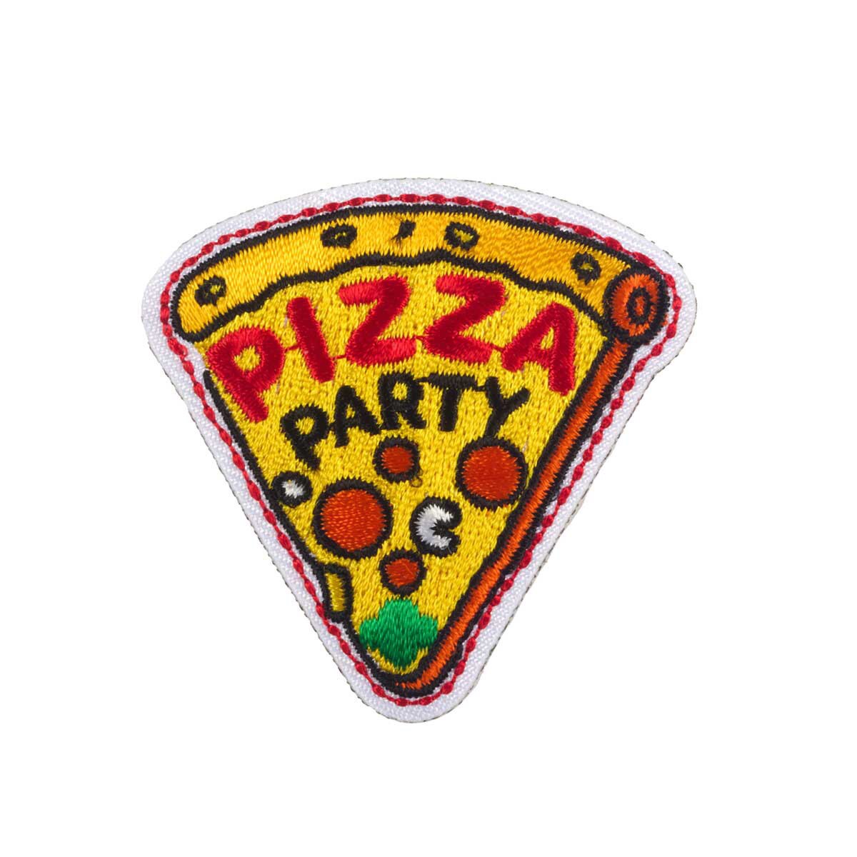 Girl Scouts Pizza Party Slice Iron-On Patch - 59066