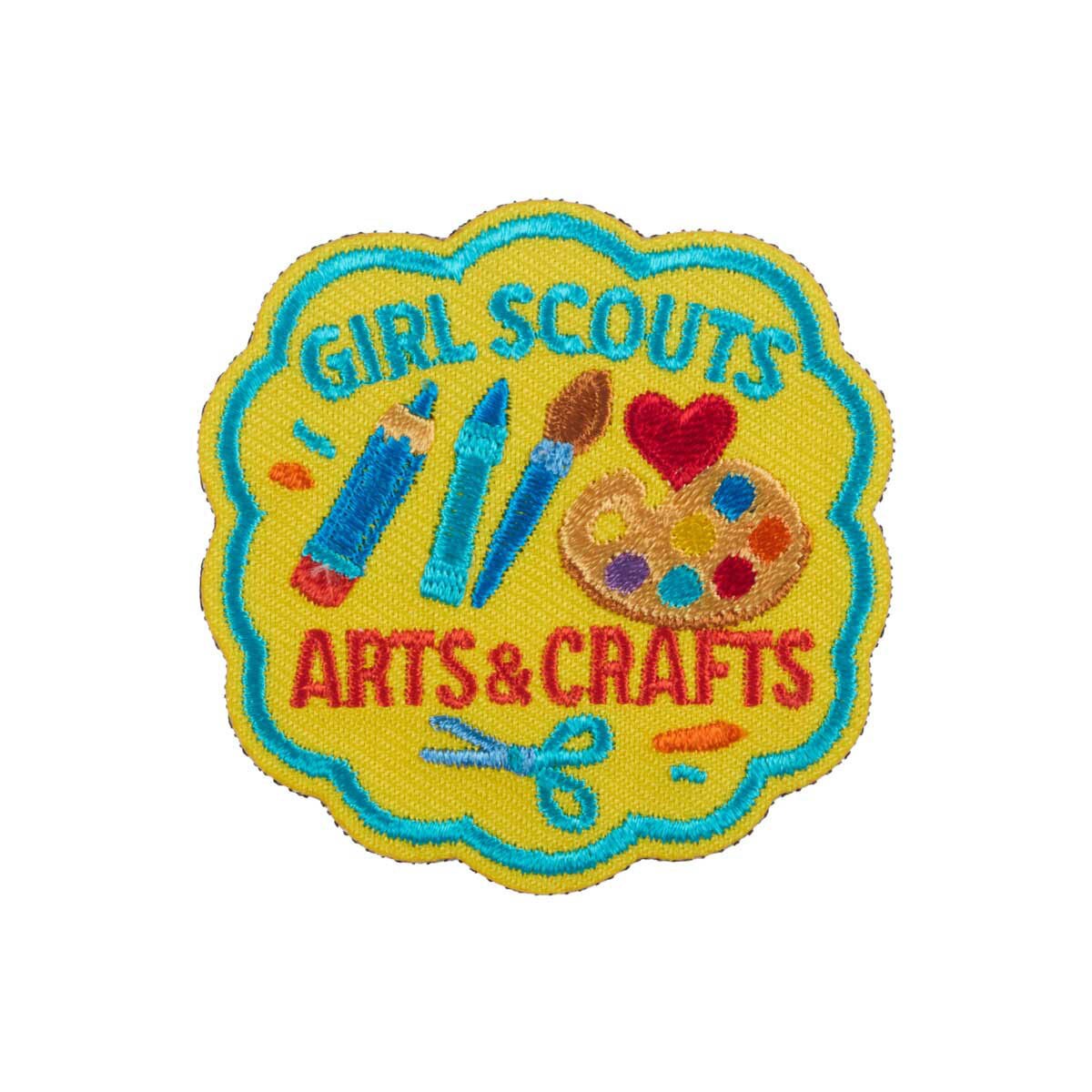 Girl Scouts Arts and Crafts Iron-On Patch - 59078
