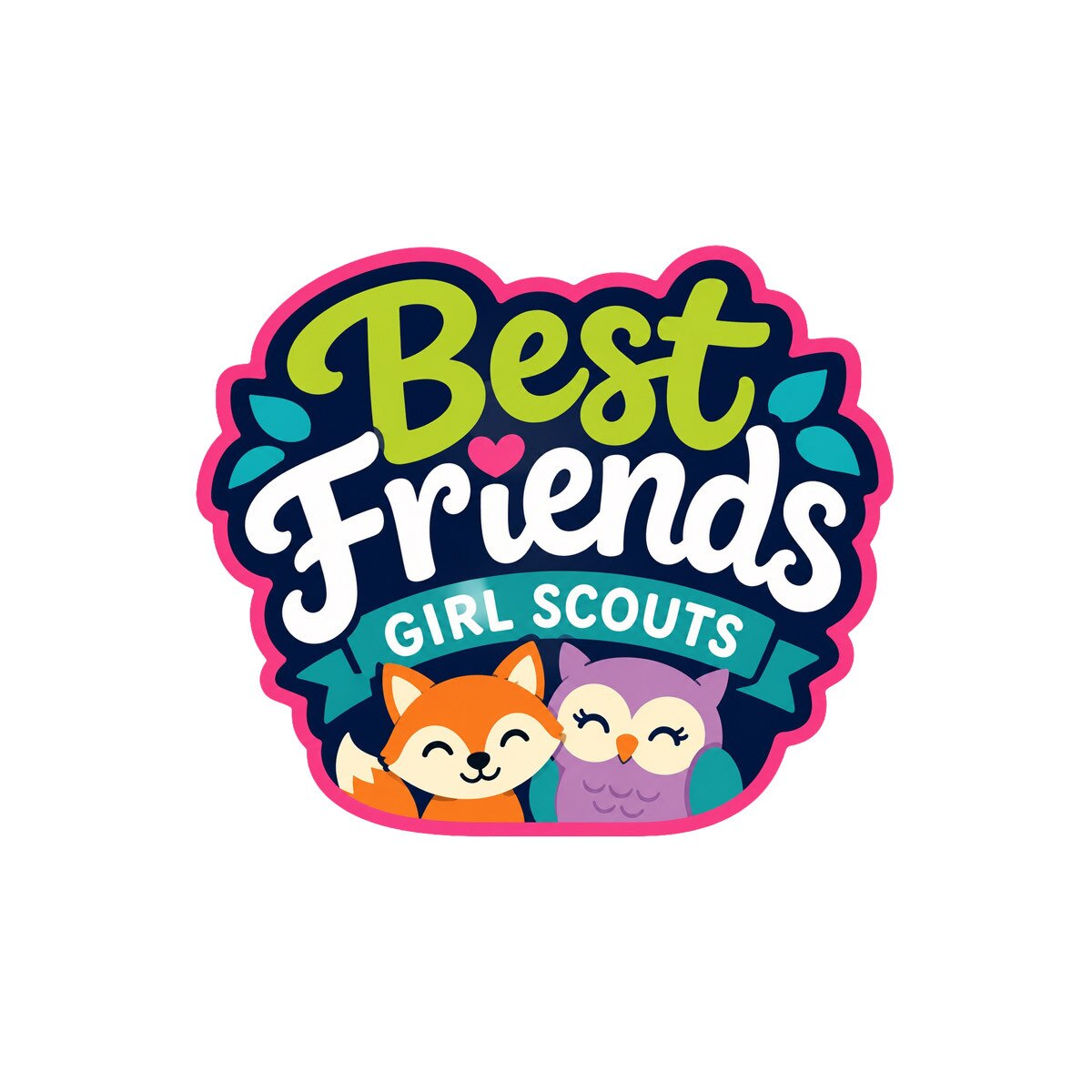 Girl Scouts Best Friends Iron-On Patch - 59195