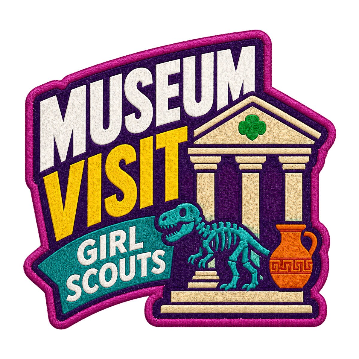 Girl Scouts Museum Visit Iron-On Patch - 59236