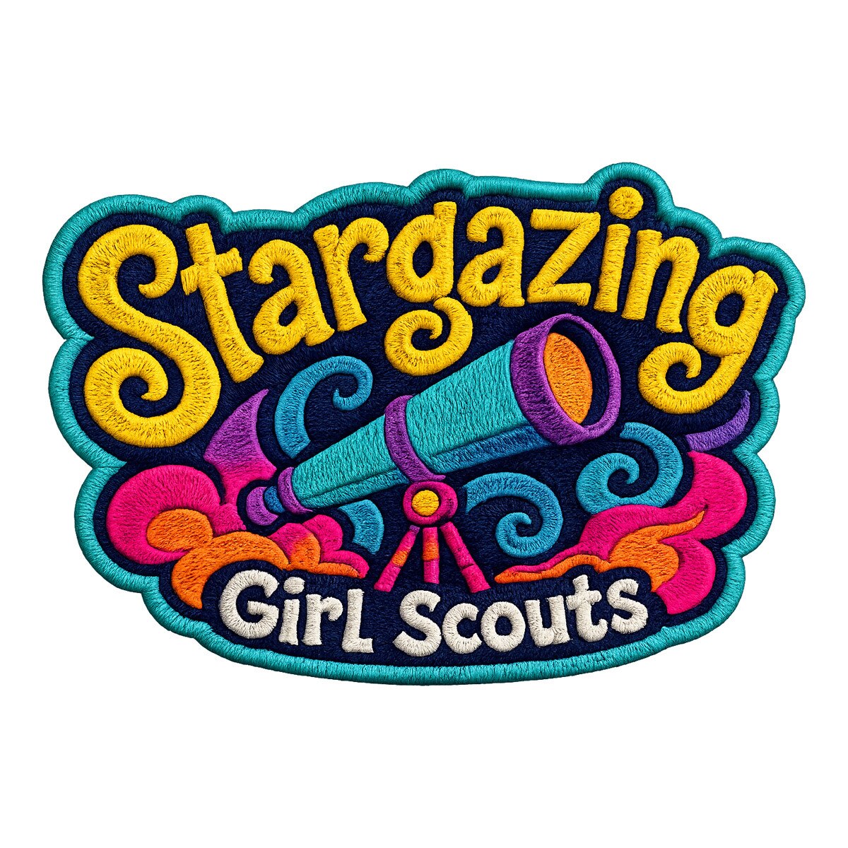 Girl Scouts Stargazing Iron-On Patch - 59245