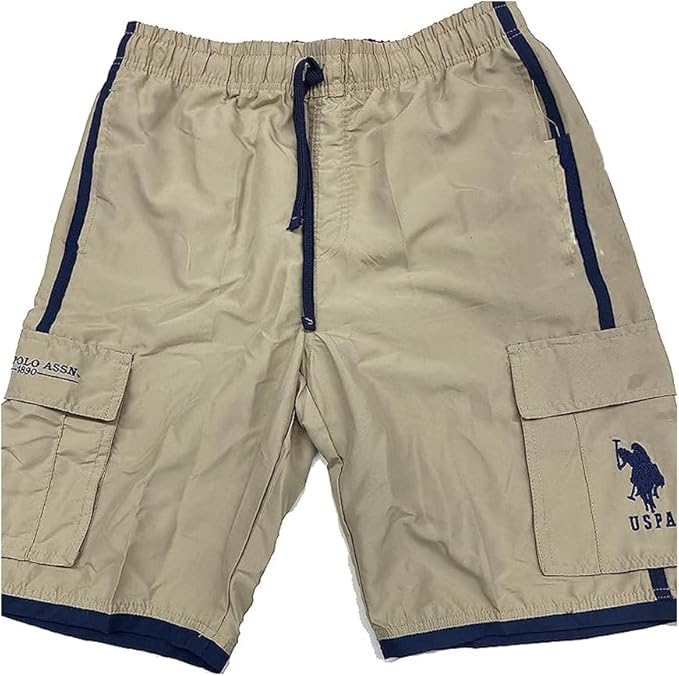 U.S. Polo Assn. 104809P6 Swimming Trunks Khaki (Clearance)