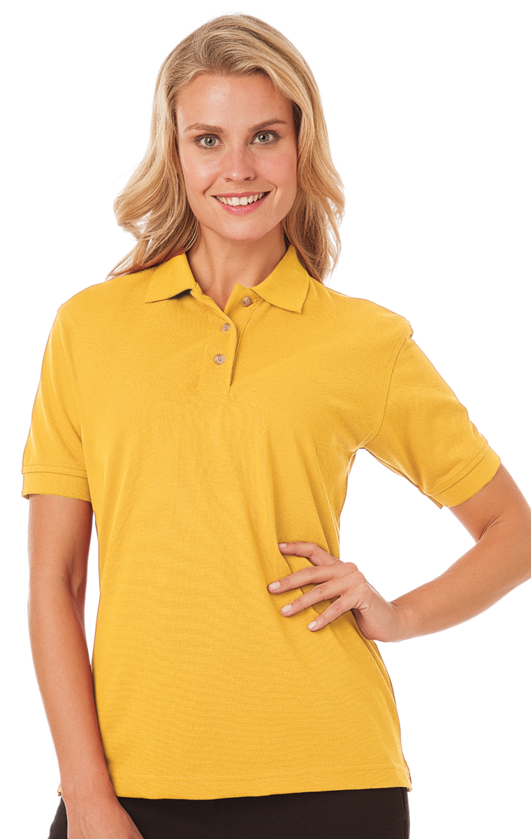 Blue Generation Ladies' Superblend Short-Sleeve Pique Polo-BG6204
