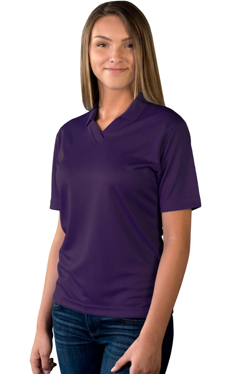 Blue Generation Ladies' Wicking V-Neck Polo-BG6219