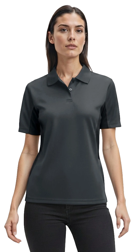 Blue Generation Ladies' Snag Resistant Colorblock Polo-BG6226 Yellow Black