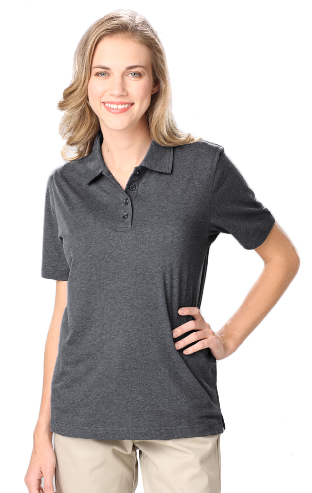 Blue Generation Ladies' Heathered Polo-BG6229 -Royal