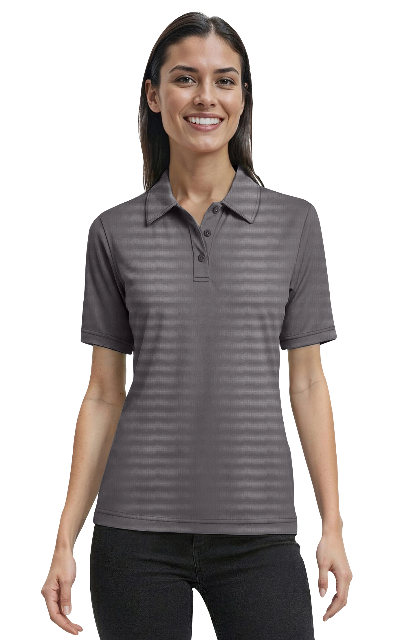 Blue Generation Ladies Short-Sleeve Nailhead Polo-BG6232 -Royal Nailhead