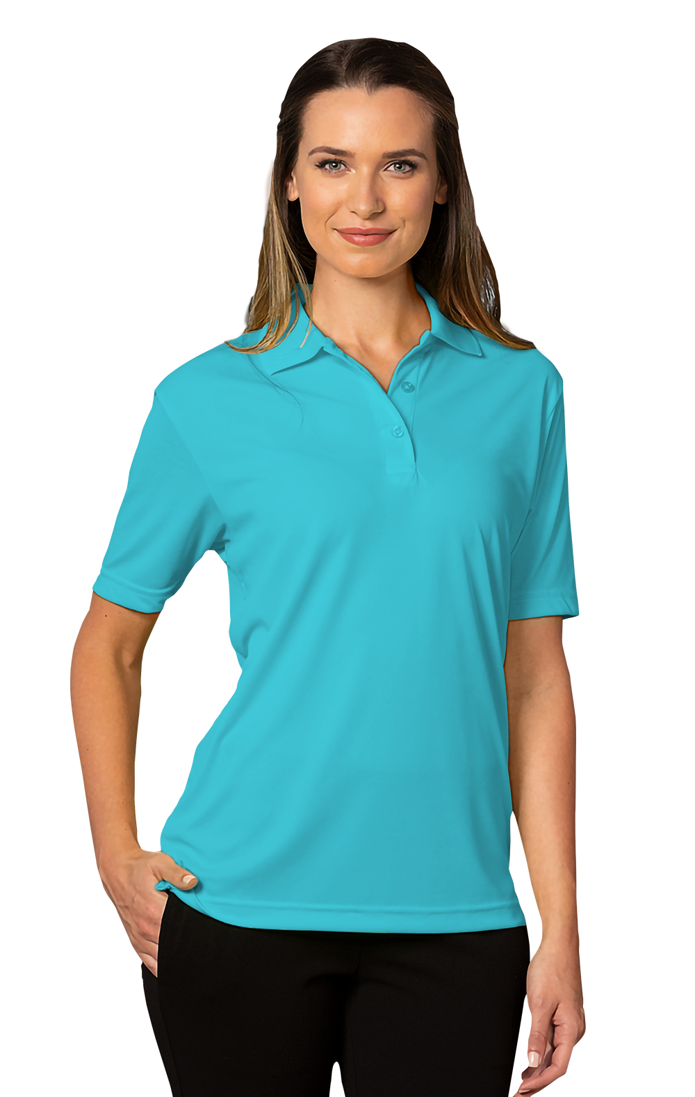Blue Generation Ladies' Titan Value Wicking Short-Sleeve Polo-BG6300 - Basics Clothing Store