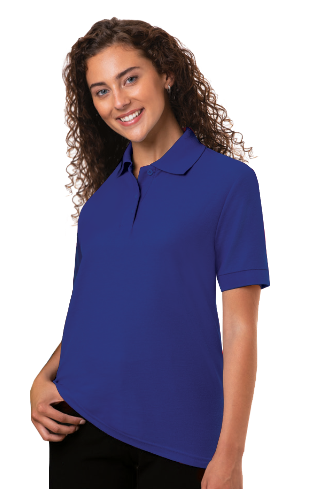Blue Generation BG6300 Ladies Titan Value Wicking S/S Polo, Royal, X-Large (Clearance)