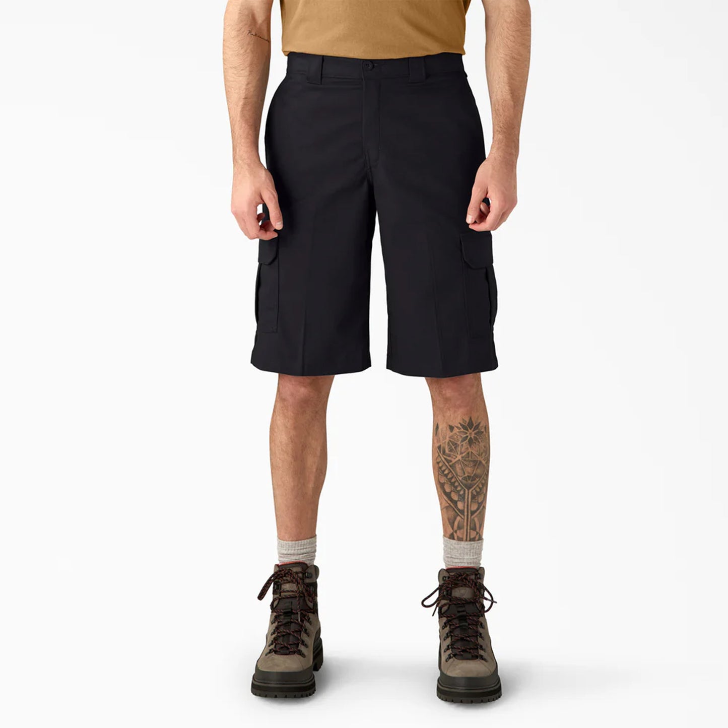 Dickies 13" FLEX Relaxed Fit Work Shorts, Black, 30W, Clearance