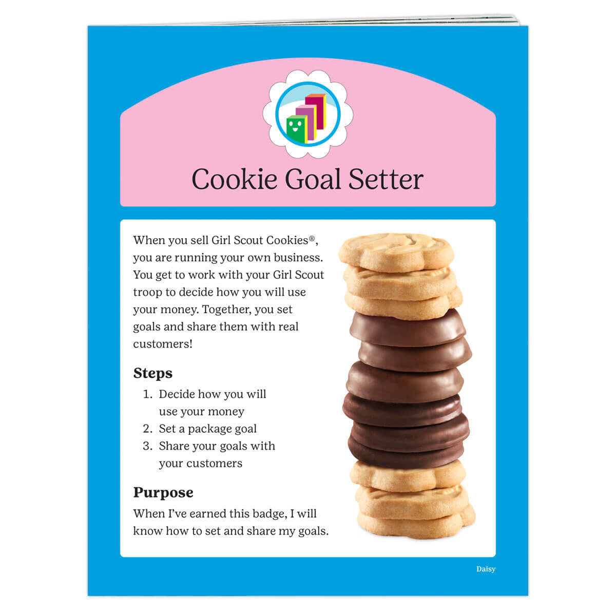 Daisy Cookie Goal Setter Badge Requirements
