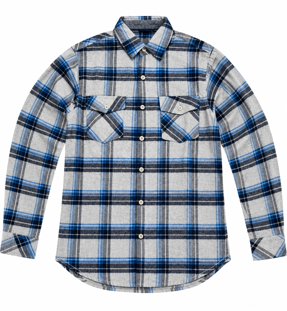 Burnside B8287 - Men's Classic Plaid Flannel Button-Up Shirt – Long Sleeve - B8287