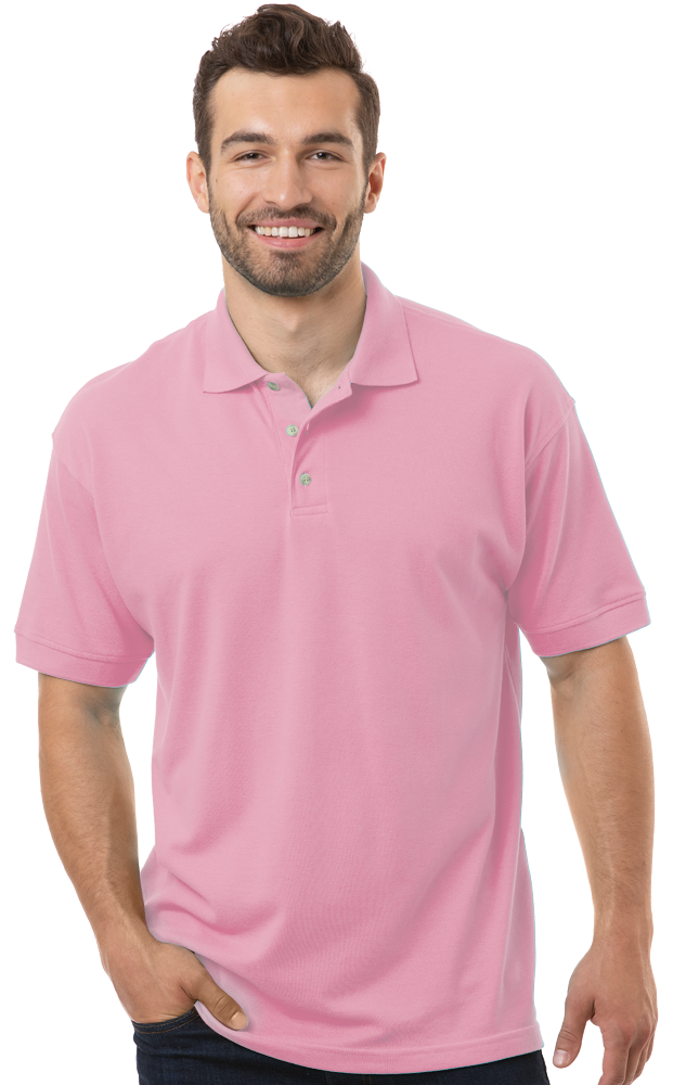 Blue Generation Men's Superblend Short-Sleeve Polo-BG7204 - Basics Clothing Store