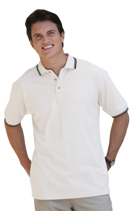 Blue Generation Men's Superblend Tipped Polo - 3XL to 6XL Sale/Closeout