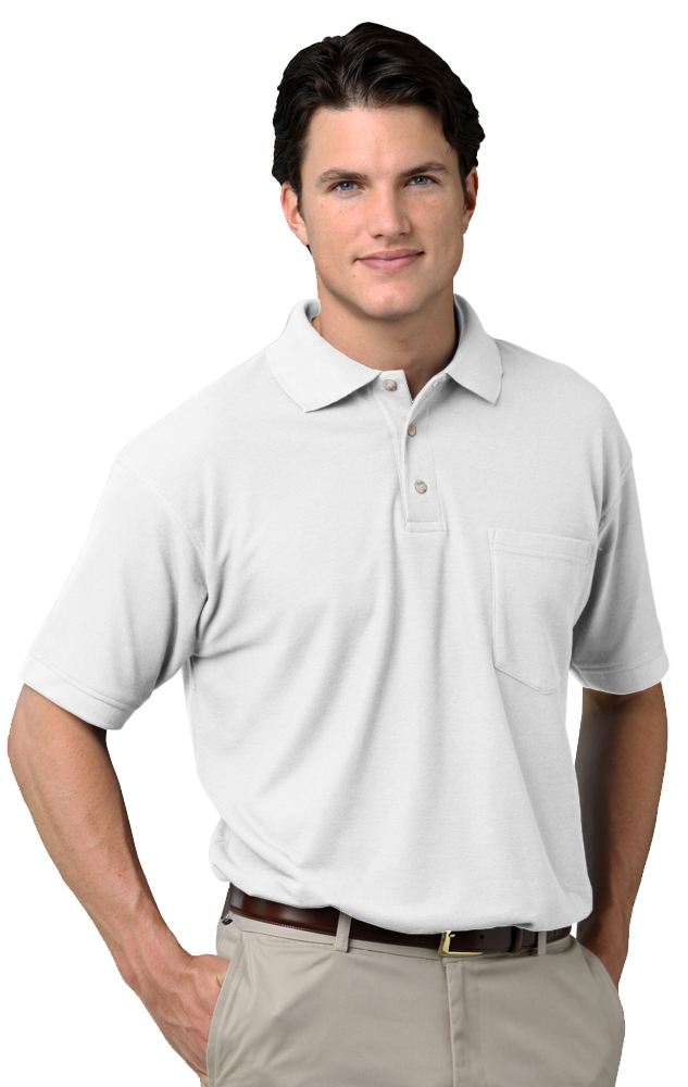 Blue Generation Adult Superblend Short-Sleeve Pocketed Polo-BG7206