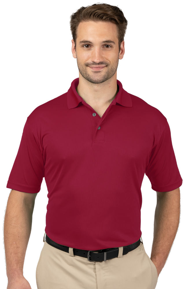 Blue Generation Men's Wicking Short-Sleeve Polo-BG7219 -Yellow