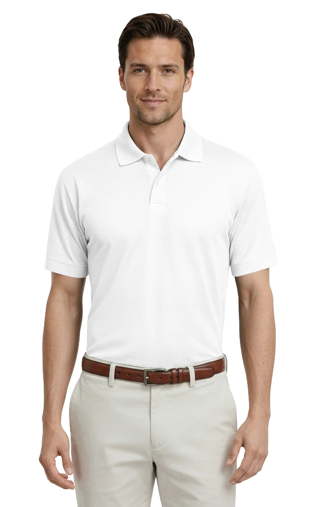 Blue Generation Adult Tonal Stripe Wicking Polo-BG7227 -Navy