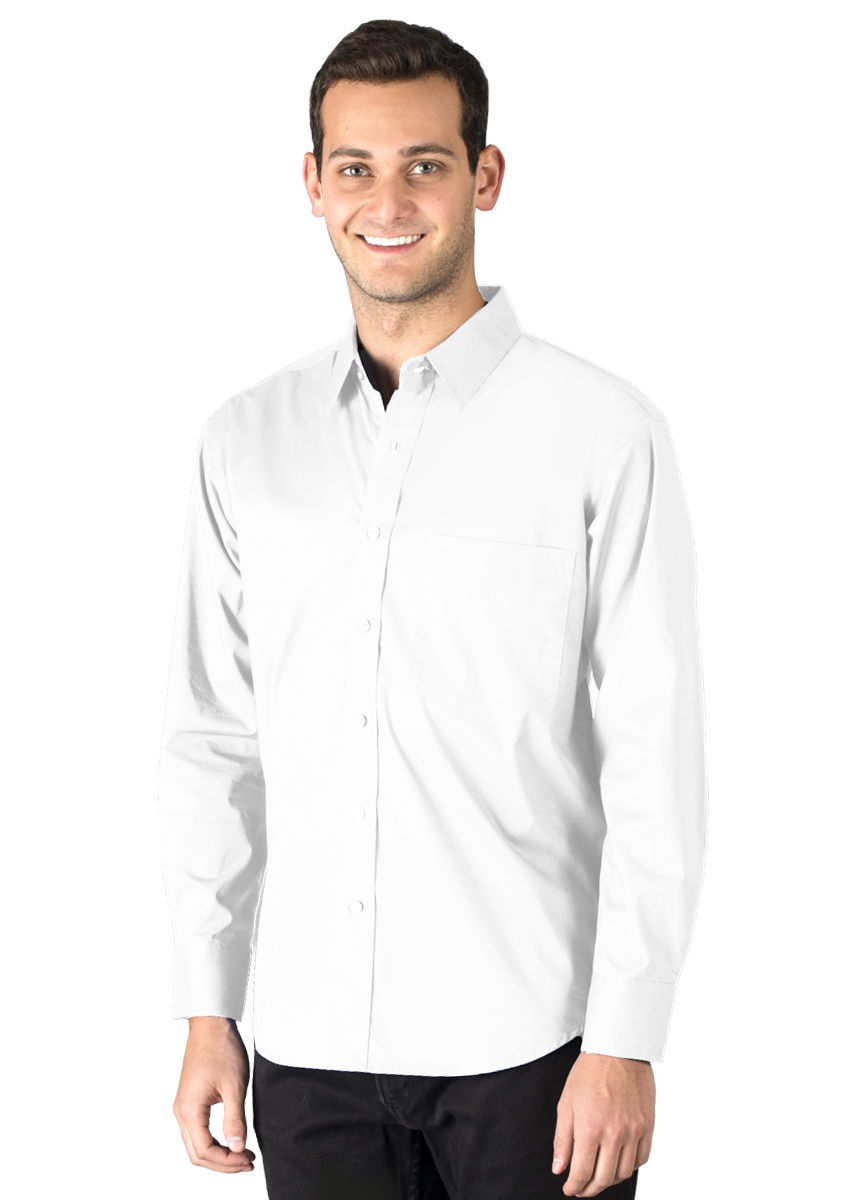 Blue Generation Men's L/S Superblend Untucked Shirt-BG7268