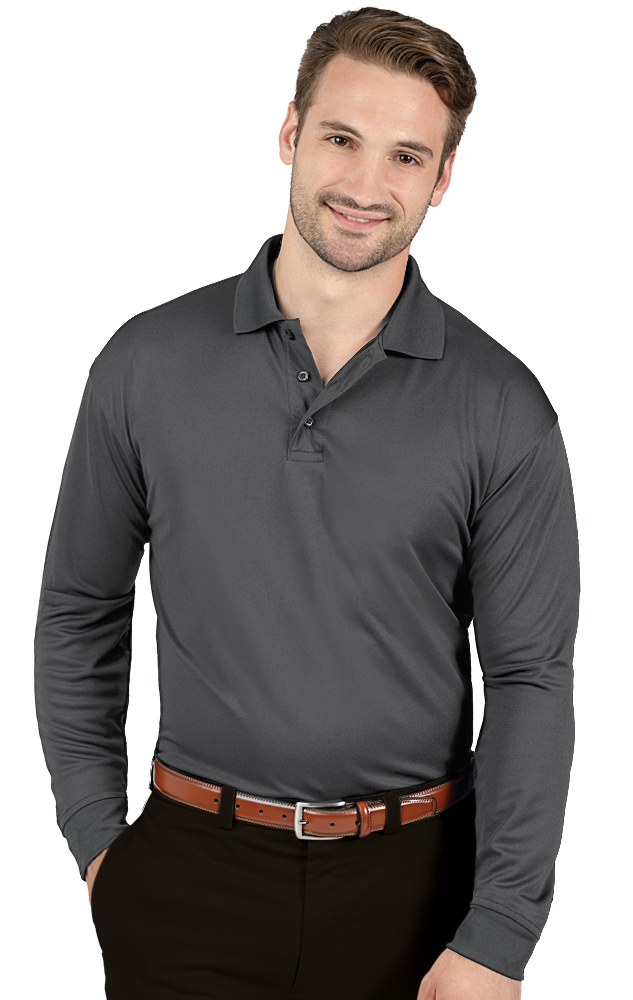 Blue Generation Adult Avenger Long Sleeve Polo-BG7602 -Royal