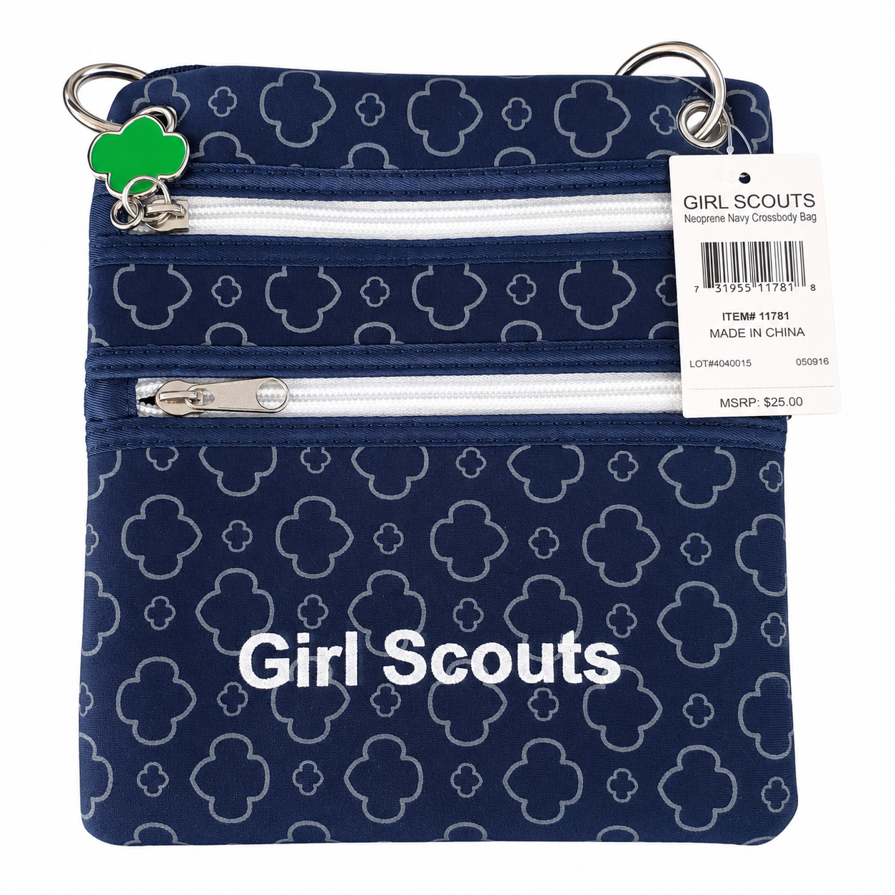 Girls Scout Neoprene Navy Crossbody Bag