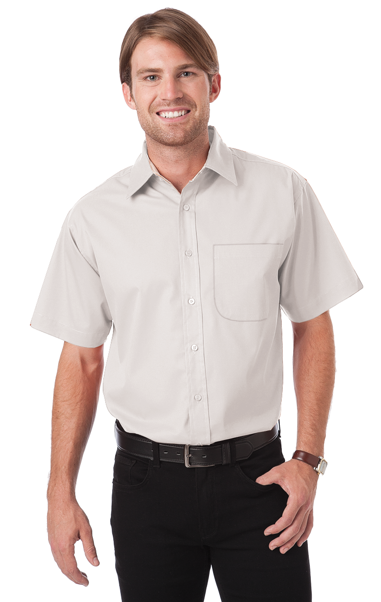 Blue Generation Men's Fine Line Twill S/S Shirt