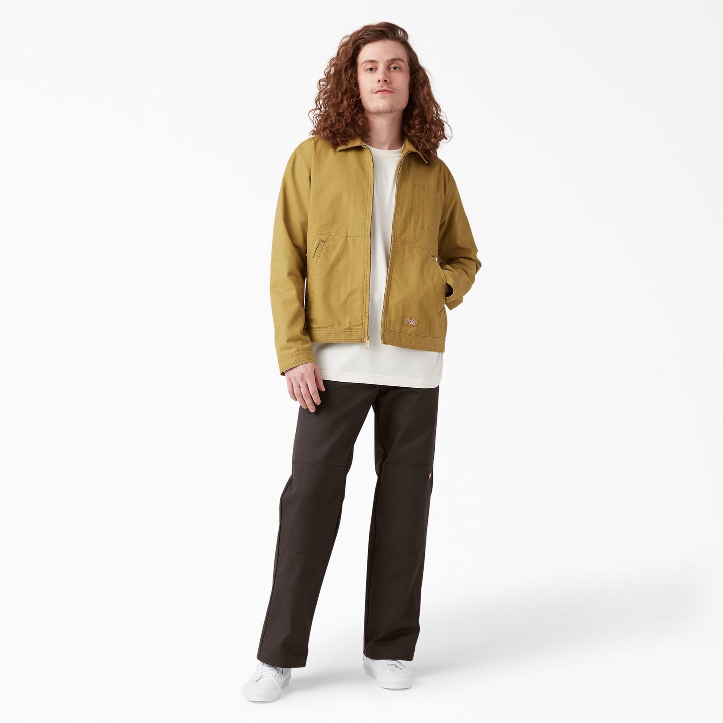 Dickies Loose Fit Double Knee Work Pants - Dark Brown