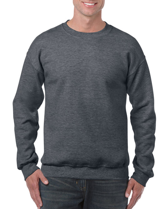 Gildan Men's Fleece Crewneck Sweatshirt, Dark Heather