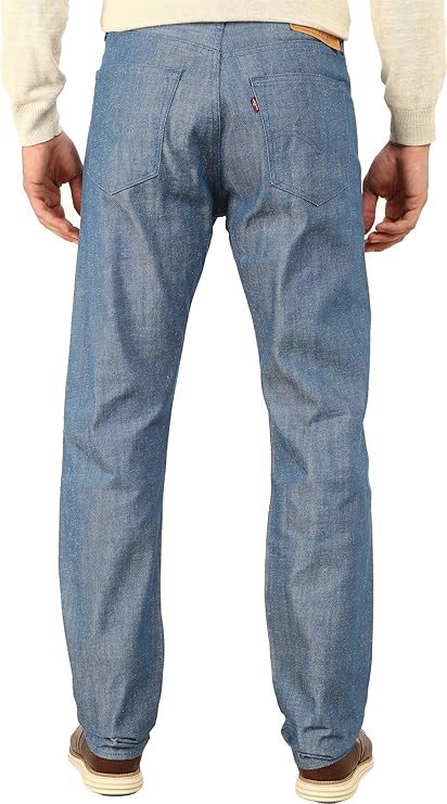 Levi's Men's 501 Original Shrink-to-Fit Jeans (Legacy), Dark Blue Crispy Neppy STF