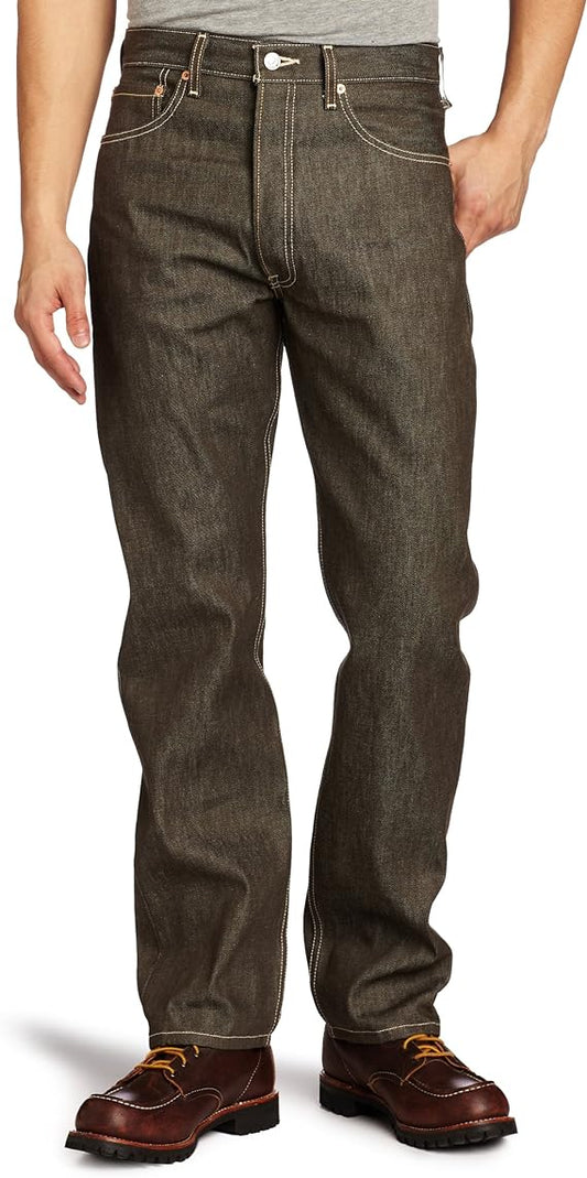 501™ Original Fit Levi's Men's Jeans - Brown Rigid W33 L30 Washed Without Tag Customer Return (Clearance)