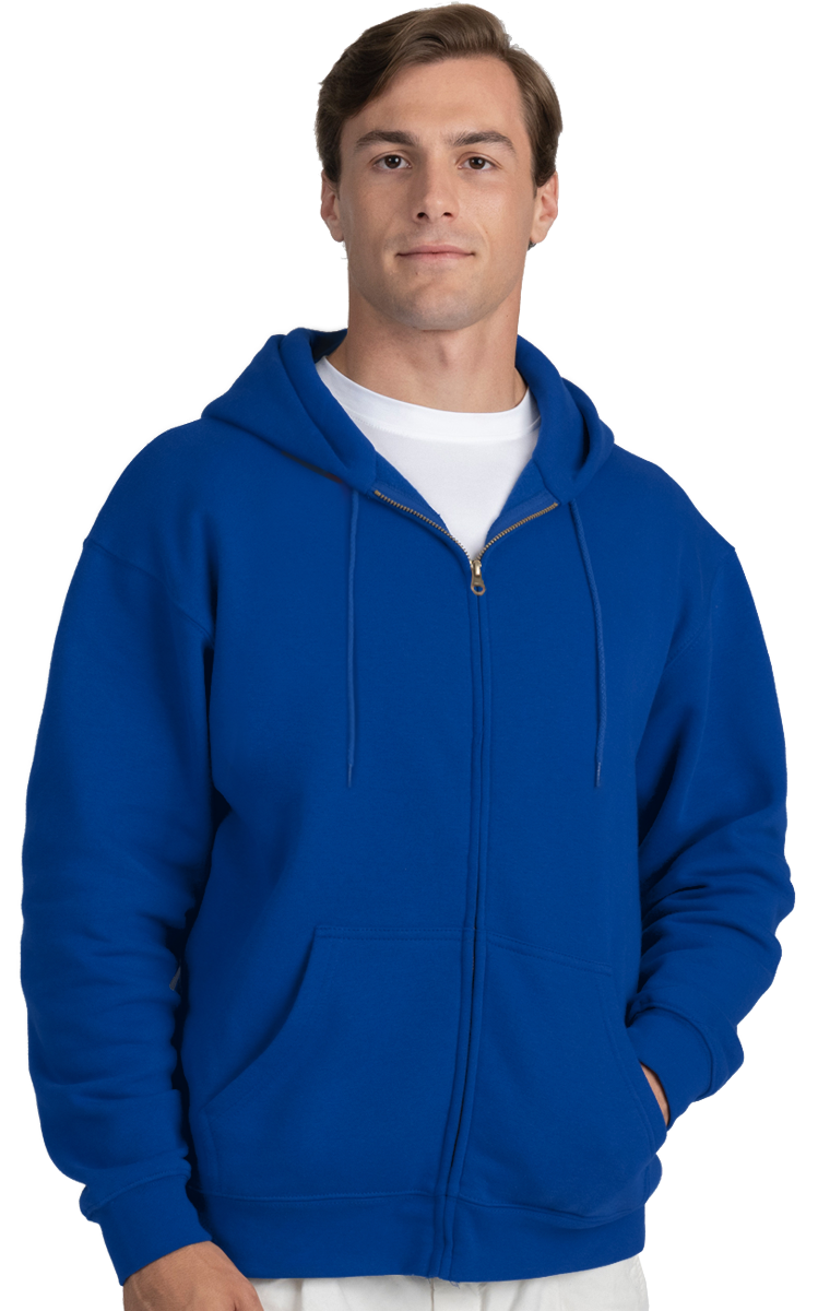 Blue Generation Adult Zip Front Hoodie-BG9302Z
