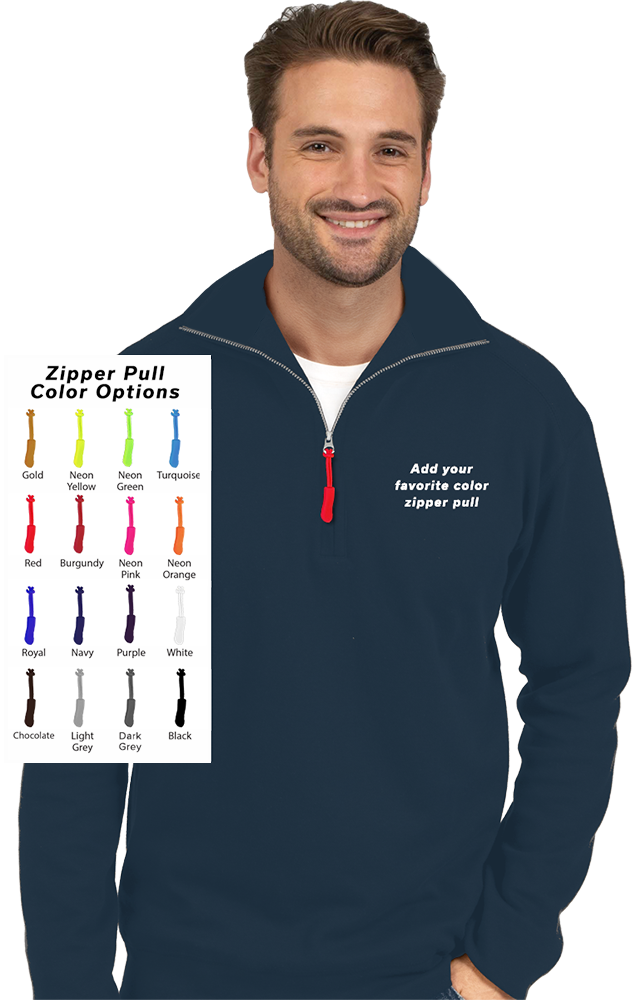 Blue Generation Custom Zipper Pull 1/4 Zip Pullover-BG9305B